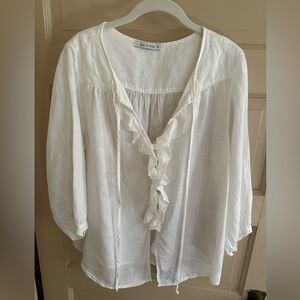 NWOT Cut Loose Linen Blouse